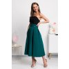 Smaragdová áčková midi sukňa (Méret 4XL)