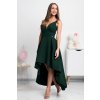 Smaragdové asymetrické šaty (Méret L)
