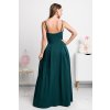 Smaragdové dlhé spoločenské šaty (Méret L)