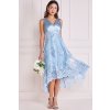 Svetlomodré midi šaty s krajkou (Méret L)