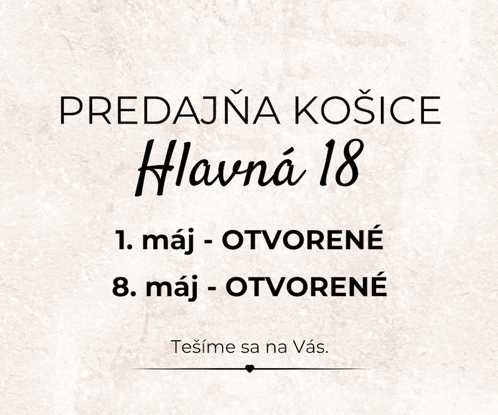 Otváracie hodiny- máj