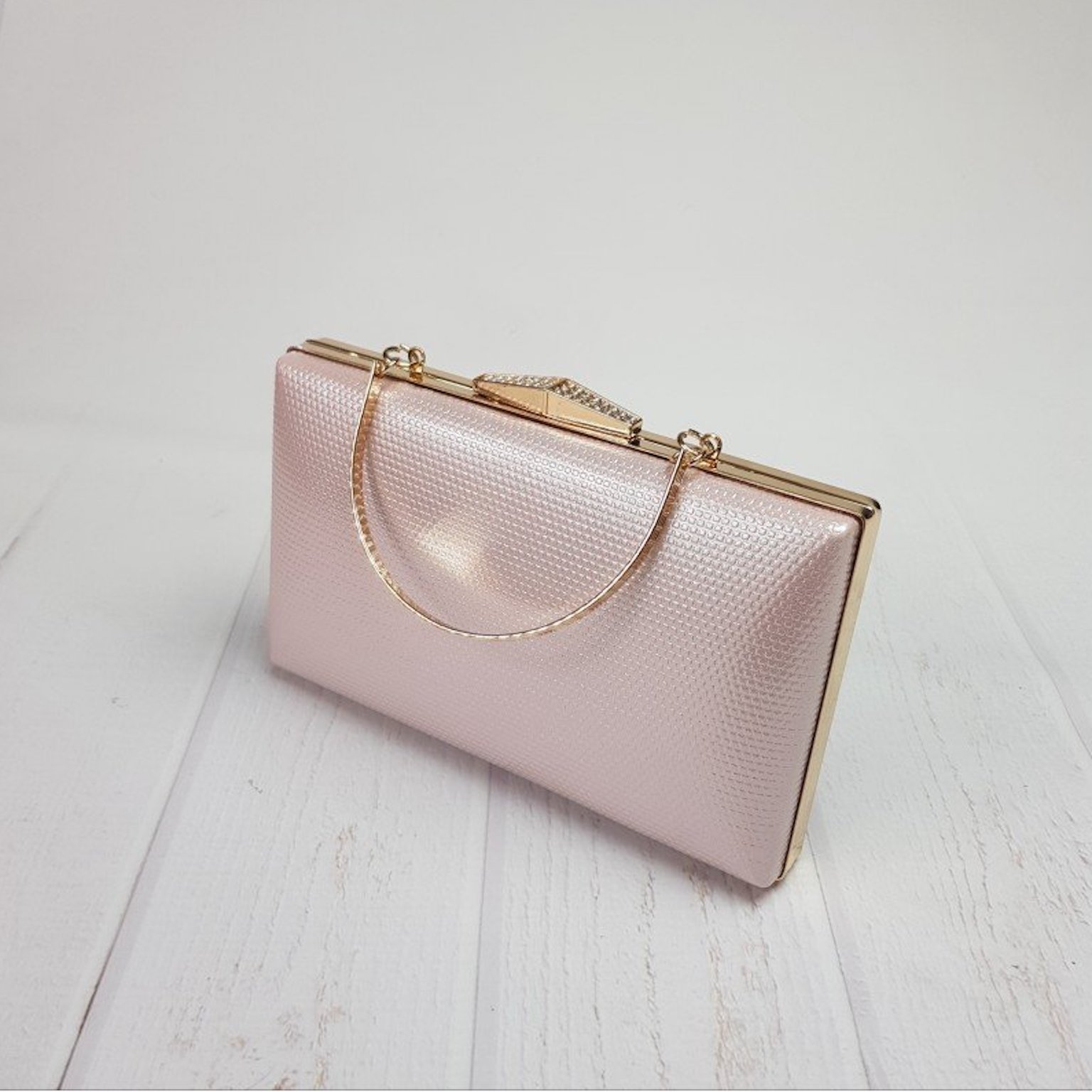 Ružová trblietavá kabelka