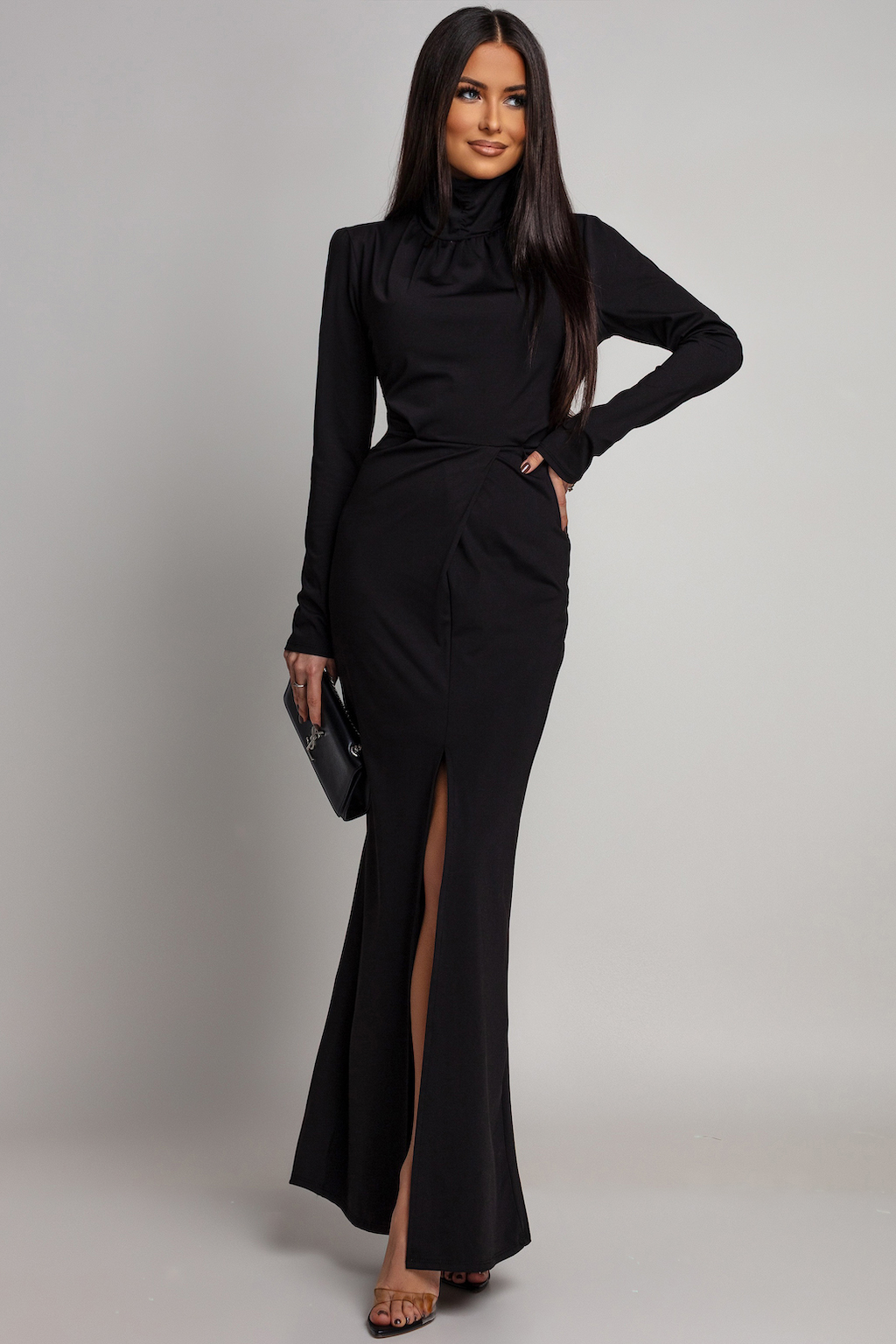 Azzurra Čierne priliehavé šaty s odhaleným chrbtom Veľkosť: UNI