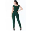 Zelený priliehavý overal