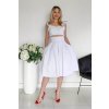 Biela áčková krátka sukňa