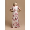 Bielo-ružové kvetinové šaty