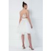 Biela krátka tylová sukňa