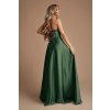 Poškodený tovar - Zelené spoločenské šaty s korzetom