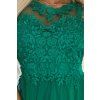 Zelené tylové šaty s čipkou