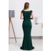 Smaragdové dlhé spoločenské šaty
