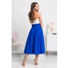 Modrá áčková midi sukňa