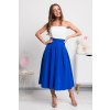 Modrá áčková midi sukňa
