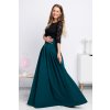 Smaragdová dlhá sukňa