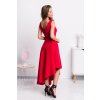 Červené spoločenské asymetrické šaty