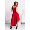 Červené spoločenské asymetrické šaty
