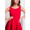 Červené spoločenské asymetrické šaty