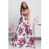 Kvetinové šaty s odhaleným chrbtom ROSE