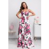 Kvetinové šaty s odhaleným chrbtom ROSE