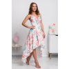 Kvetinové asymetrické šaty