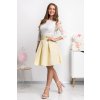Žltá áčková mini sukňa