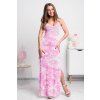 Ružové batikované šaty