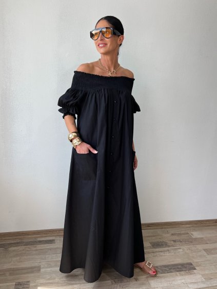 Čierne šaty FLAMENCO