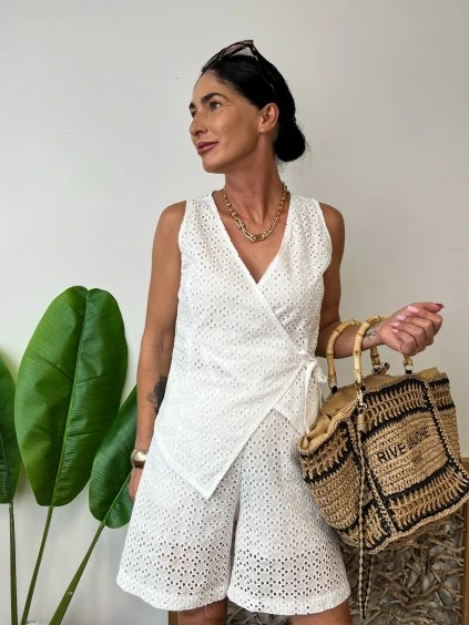 Madeirová biela vesta BLANCHE