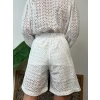 Madeirové biele krátke nohavice BLANCHE