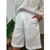 Madeirové biele krátke nohavice BLANCHE
