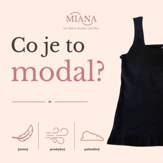 Co je to modal a proč jsme si ho vybraly pro naše topy? 🤍 Modal je příjemný materiál vyrobený z celulózových vláken,...