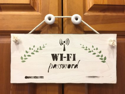 Cedulka "WI-FI password"