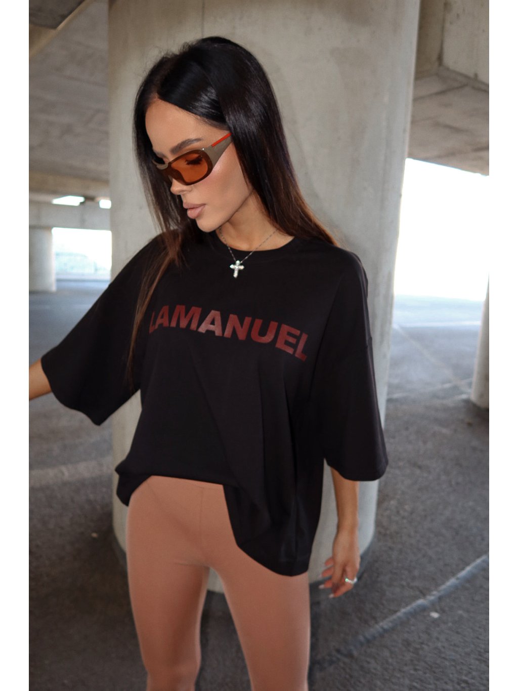 Dámske oversize tričko NOIR čierne