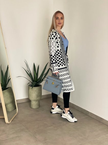 Dlhý kardigan Polka