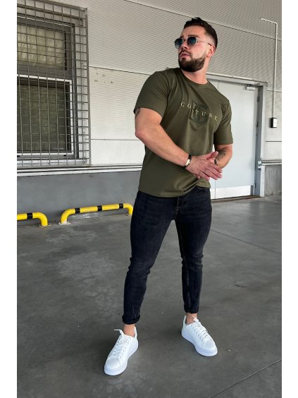 Pánske khaki tričko BG