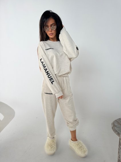 Dámske melírované teplákové nohavice NATIVE