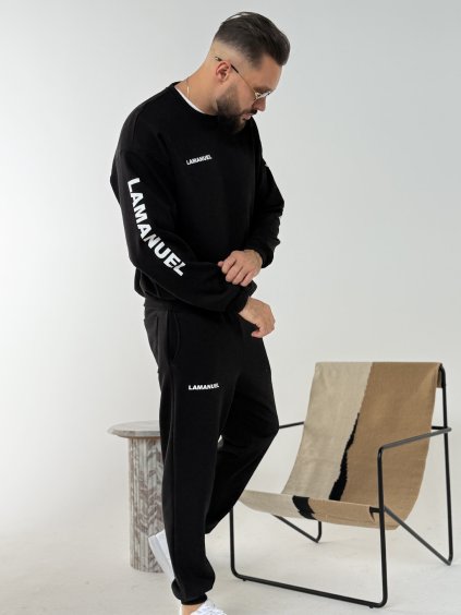 Pánska čierna tepláková mikina UNITY