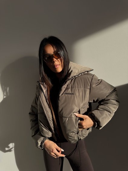 Dámska zimná čokoládová bunda ARCTIC