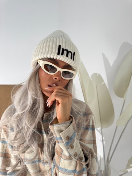 Zimná smotanová čiapka POLAR