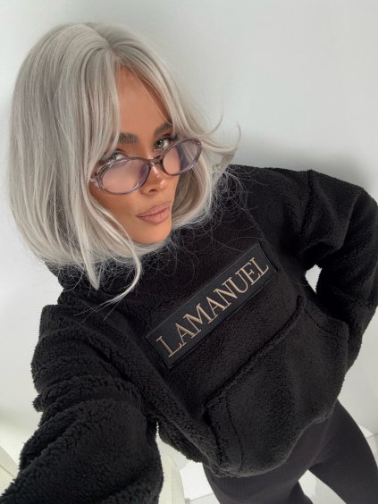 Dámska jahňacia mikina PUFFY čierna