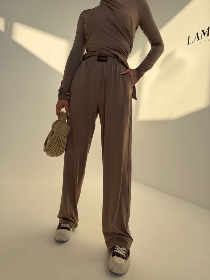 Voľné nohavice NOISE - cappucino  kolekcia NOISE