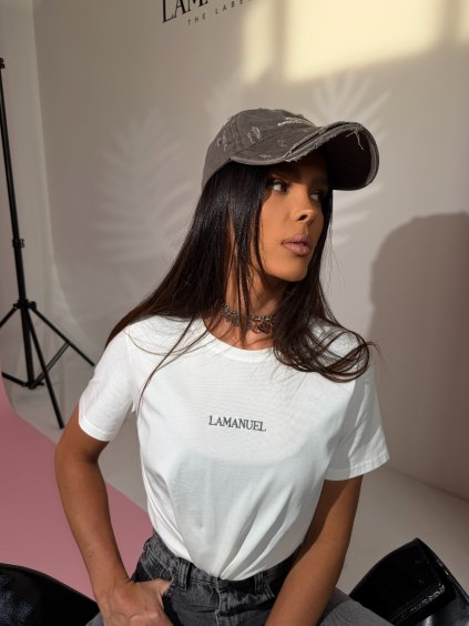 T-shirt SASSY biały