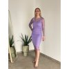 Sieťované šaty 2v1 Lila