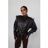 Dámska čierna kožená bunda WANTED