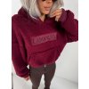 Dámska jahňacia mikina PUFFY bordová