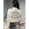 Oversize mikina CREME milk  Oversize mikina s výšivkou