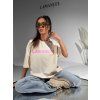 Dámske oversize tričko BLANK - kokosové