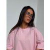 Dámske oversized tričko ADORA - púdrové