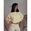 Dámska oversized mikina ADORA - vanilková