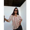 Ležérne tričko AMIGA - pink stripes