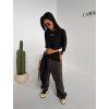 Variabilní crop top se zavazováním PEROLA - černý